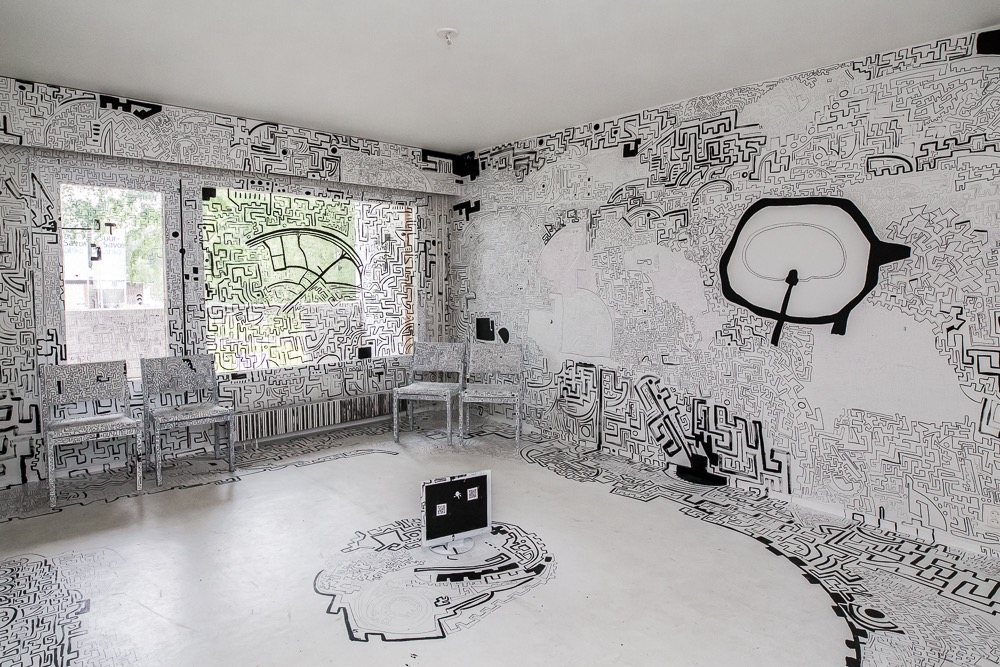 My private medina, 2017 piirustusinstallaatio