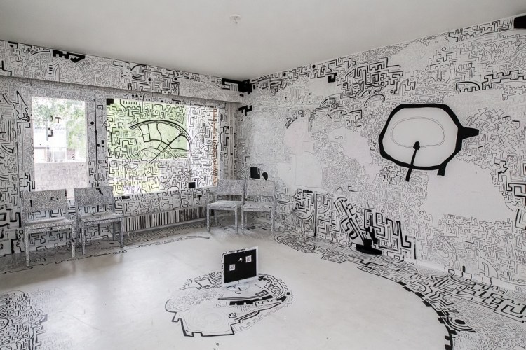 My private medina, 2017 piirustusinstallaatio