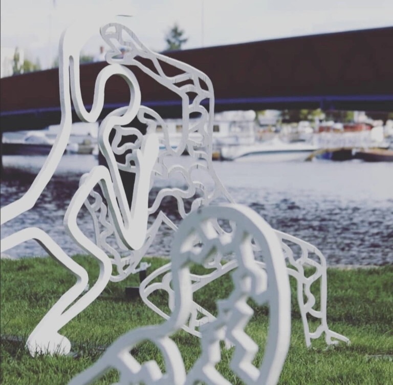 Site-specific installation for Joel Lehtosen puisto, Savonlinna 2019, commissioned by Järvi-Suomen Energia